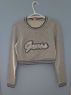Guess Rena Logo Pullover Cropped Sweater